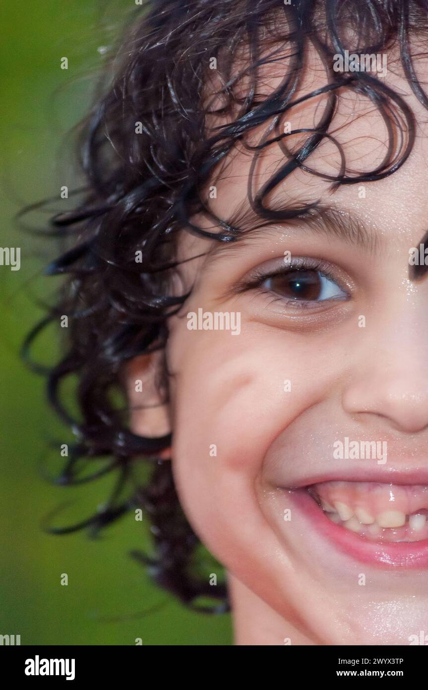 Portrait of child boy male person kid, Latin American ethnicity and ...