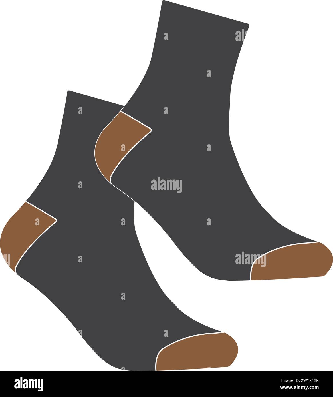 Sock icon vector illustration symbol design Stock Vector