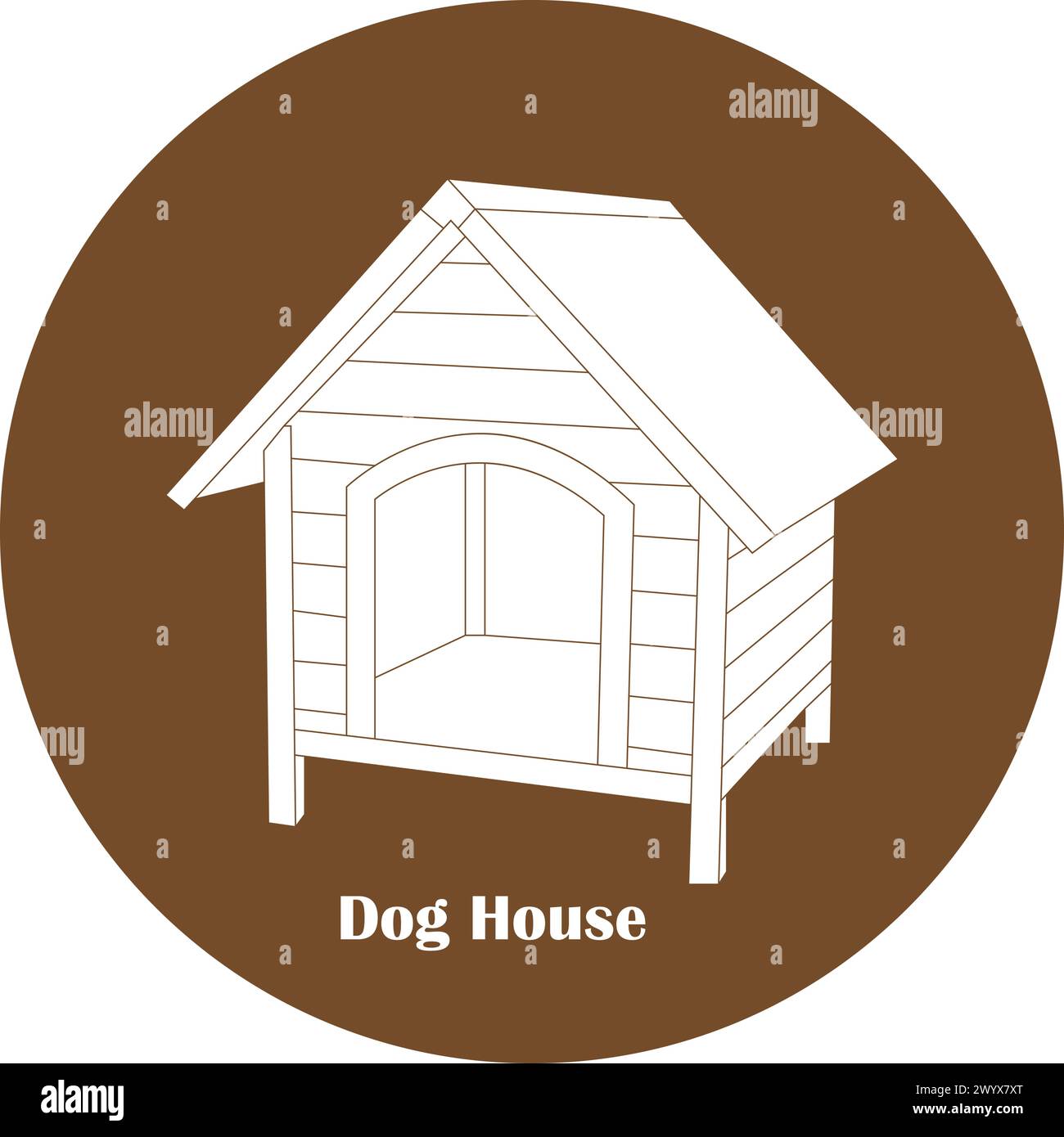 Dog house icon vector illustration design Stock Vector Image & Art - Alamy