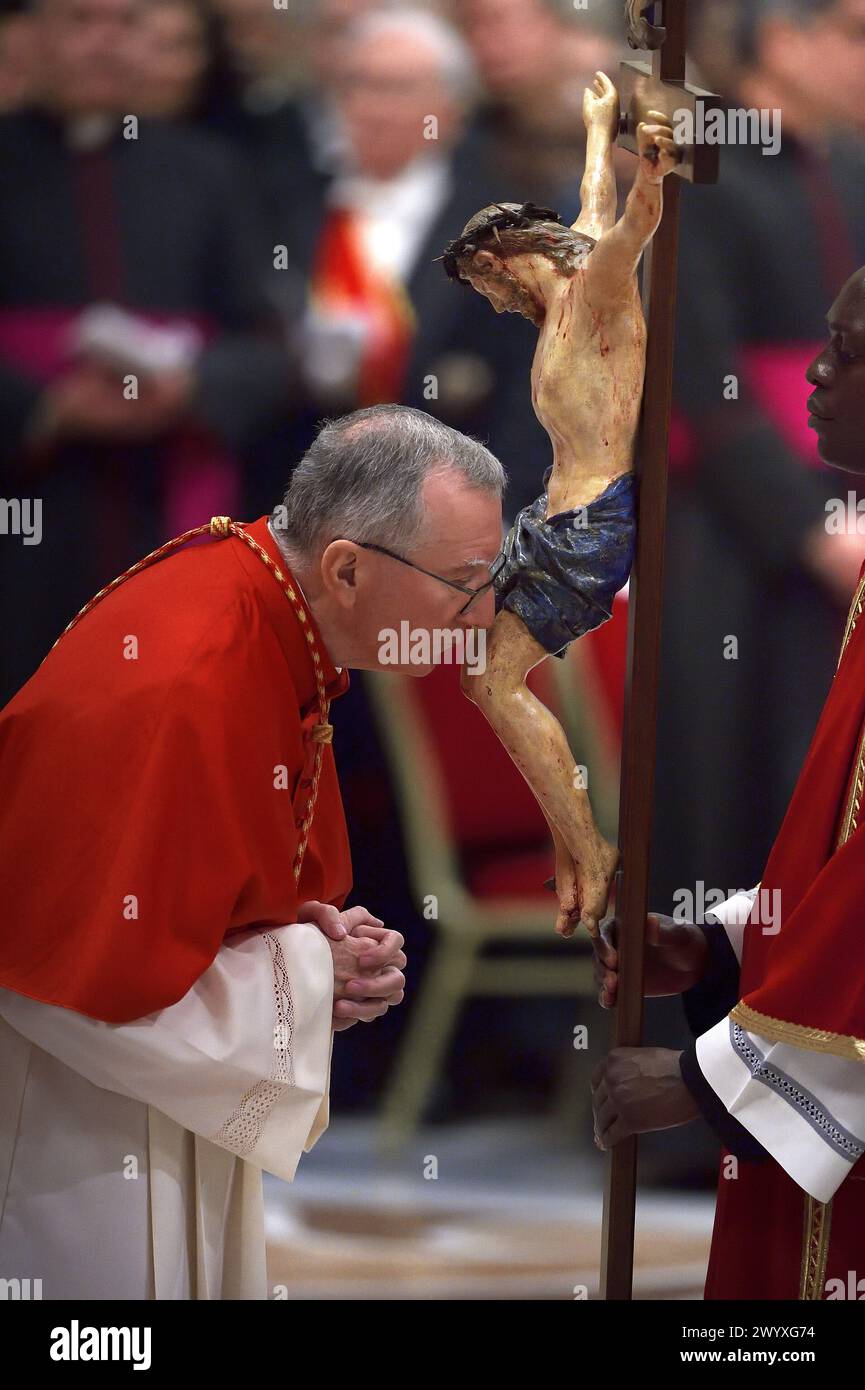 Vatican City State, Vatikanstadt. 29th Mar, 2024. Cardinal Pietro ...