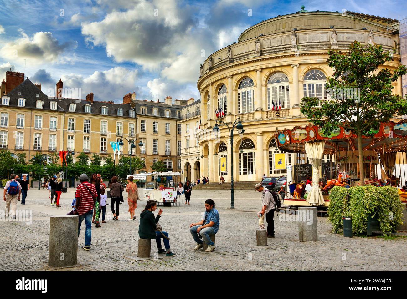 Opera Theater, Rennes, Bretagne, Brittany, France Stock Photo - Alamy