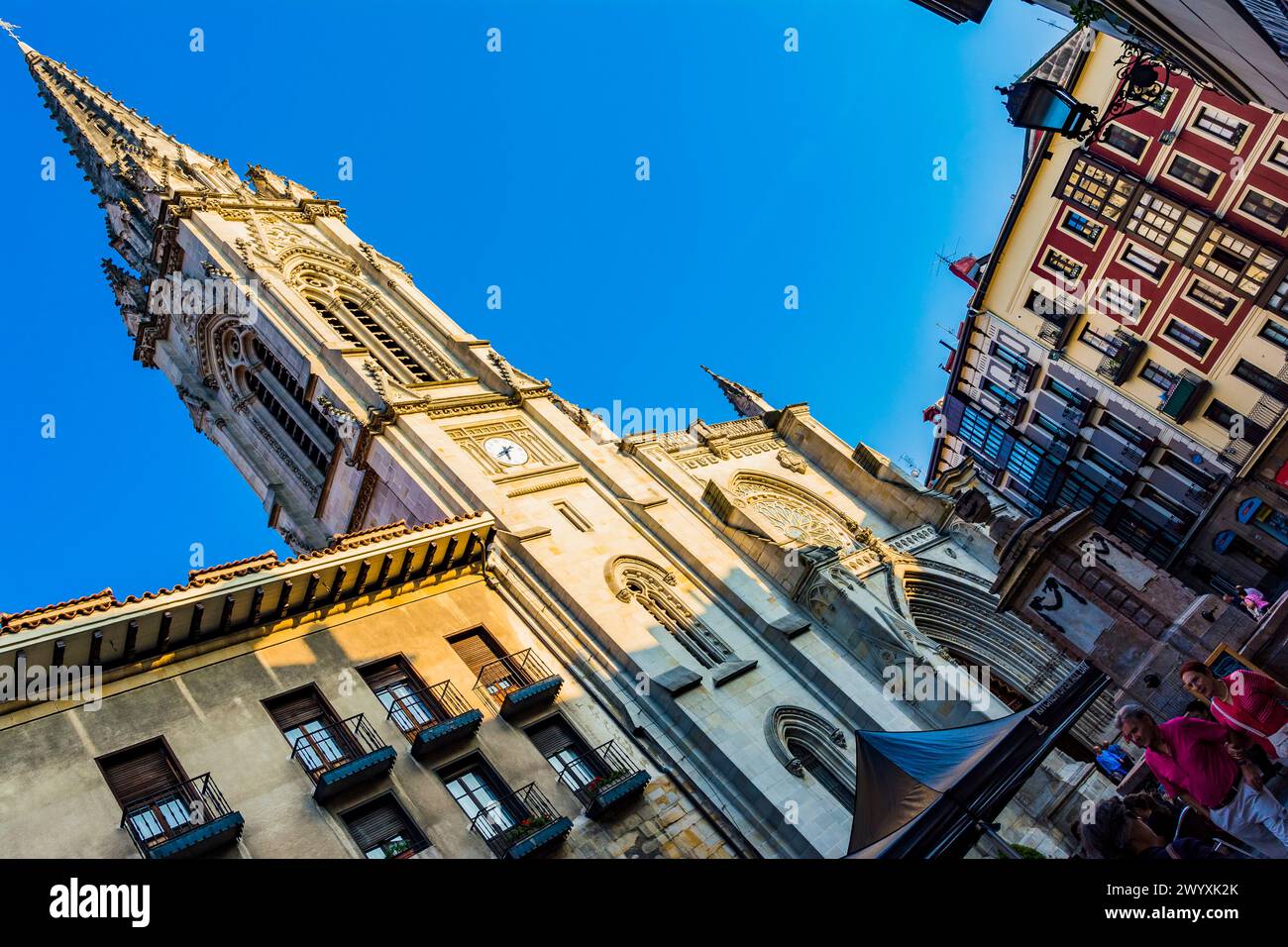 Santiago Cathedral. Its origins probably date to well before the foundation of the city in 1300. Bilbao, Biscay, Basque Country, Spain, Europe Stock Photo