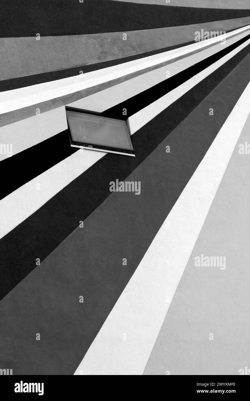 The Towner Art Gallery with colourful Dance Diagonal artwork by German