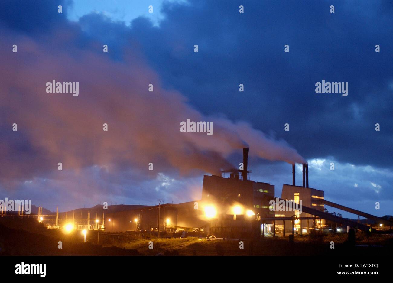 Heavy industry. A Coruña province. Spain. Stock Photo