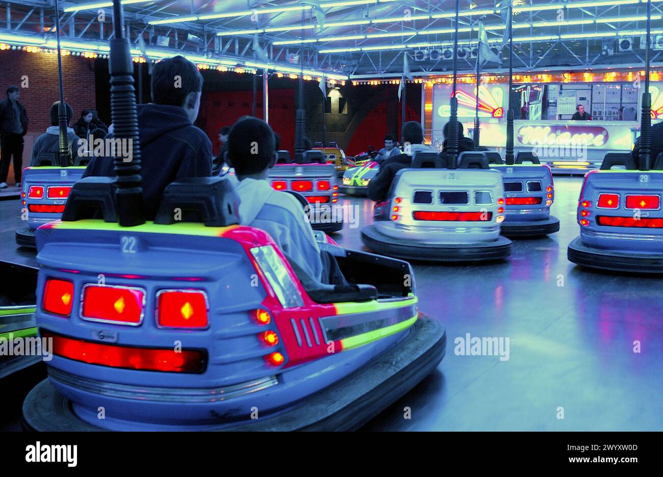Dodgems funfair in motion hi-res stock photography and images - Alamy