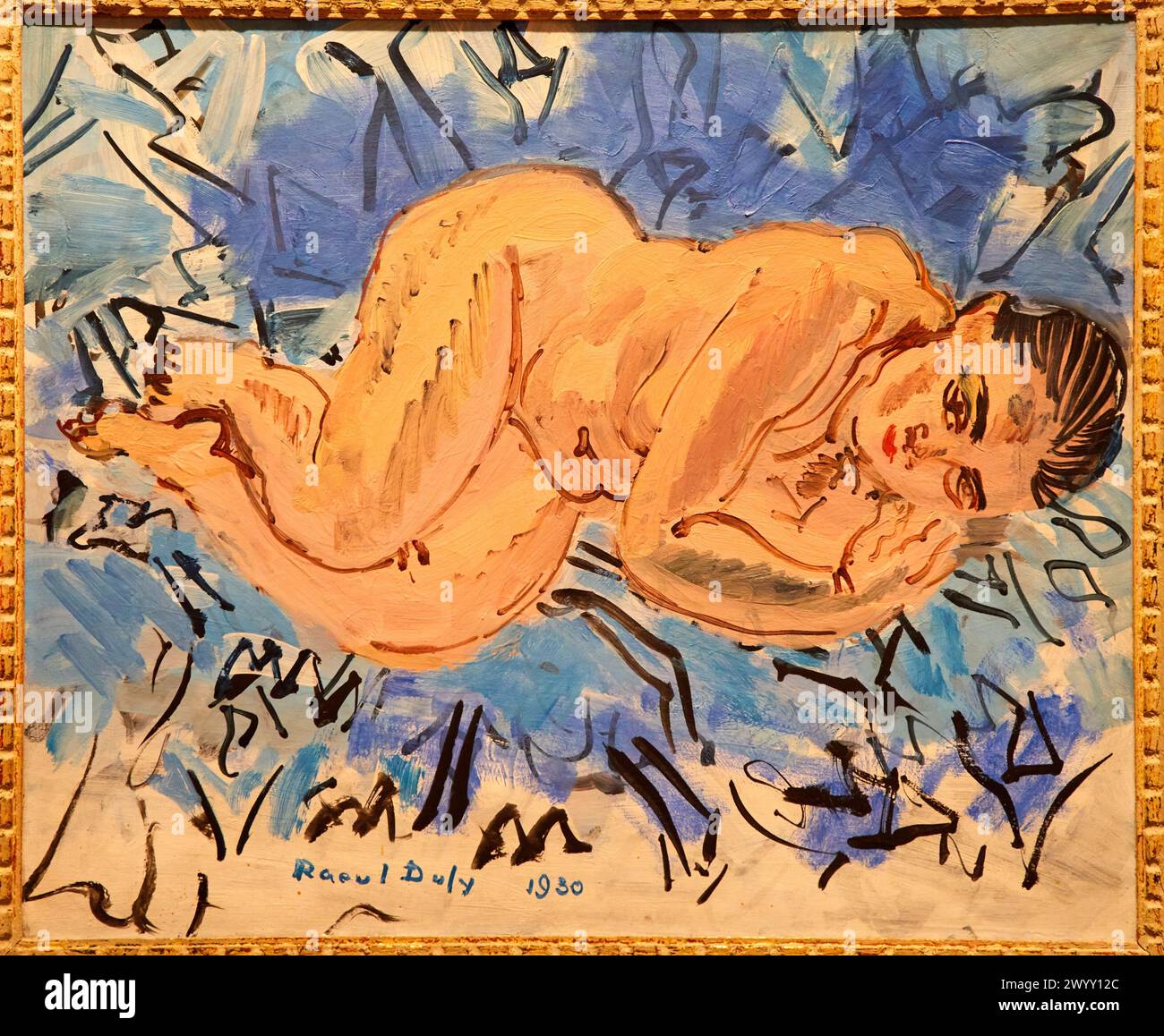 Nu féminin, 1930, Raoul Dufy, Musée d'Art Moderne, Troyes, Champagne-Ardenne Region, Aube Department, France, Europe. Stock Photo