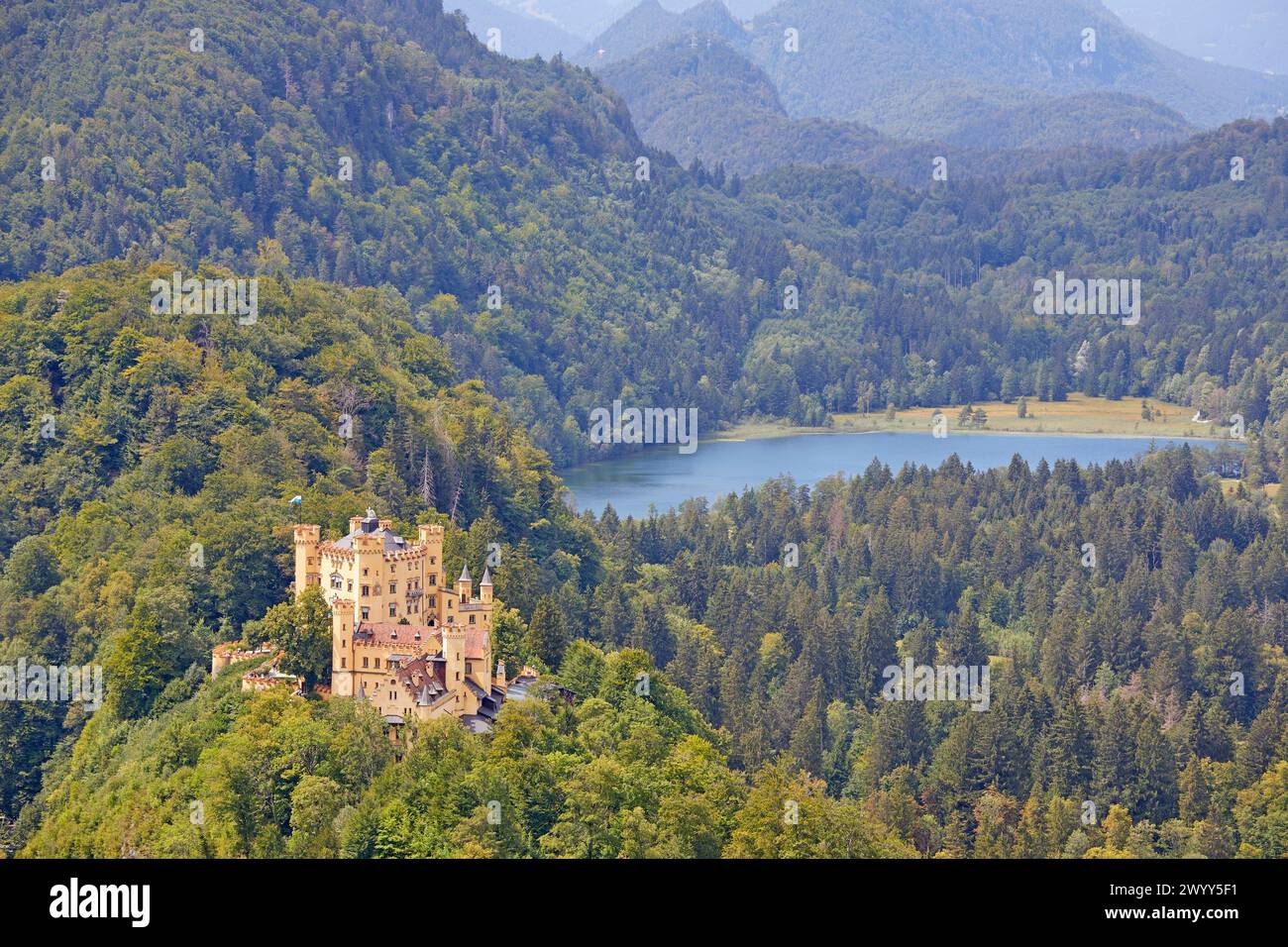 Schloss Hohenschwangau castle in Bavaria, Germany Stock Photo