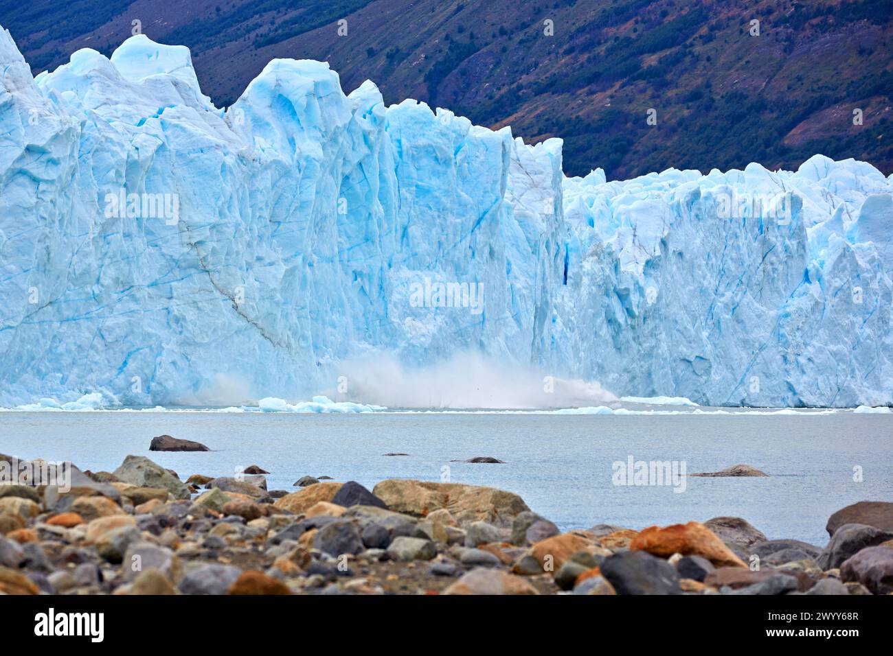 Perito Moreno glacier. Los Glaciares National Park. Argentino Lake ...
