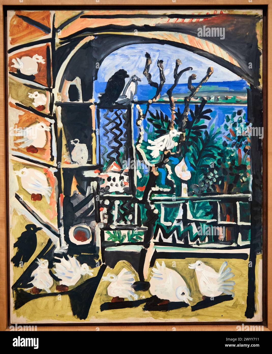 The pigeons, 1957, Pablo Picasso (1881-1973), Museu Picasso Museum, Barcelona, Catalonia, Spain. Stock Photo