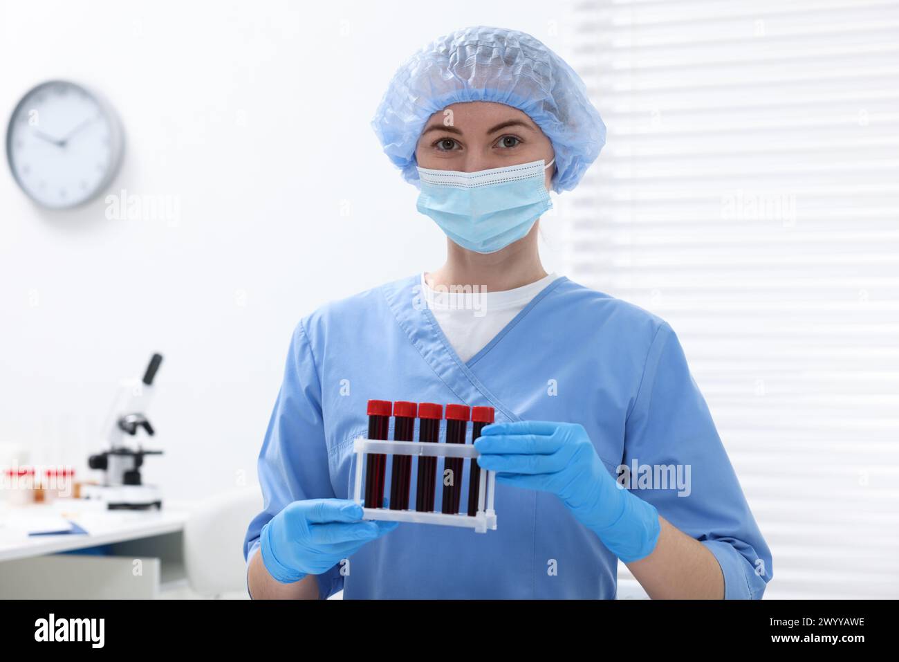 Blood samples hospital table hi-res stock photography and images - Alamy