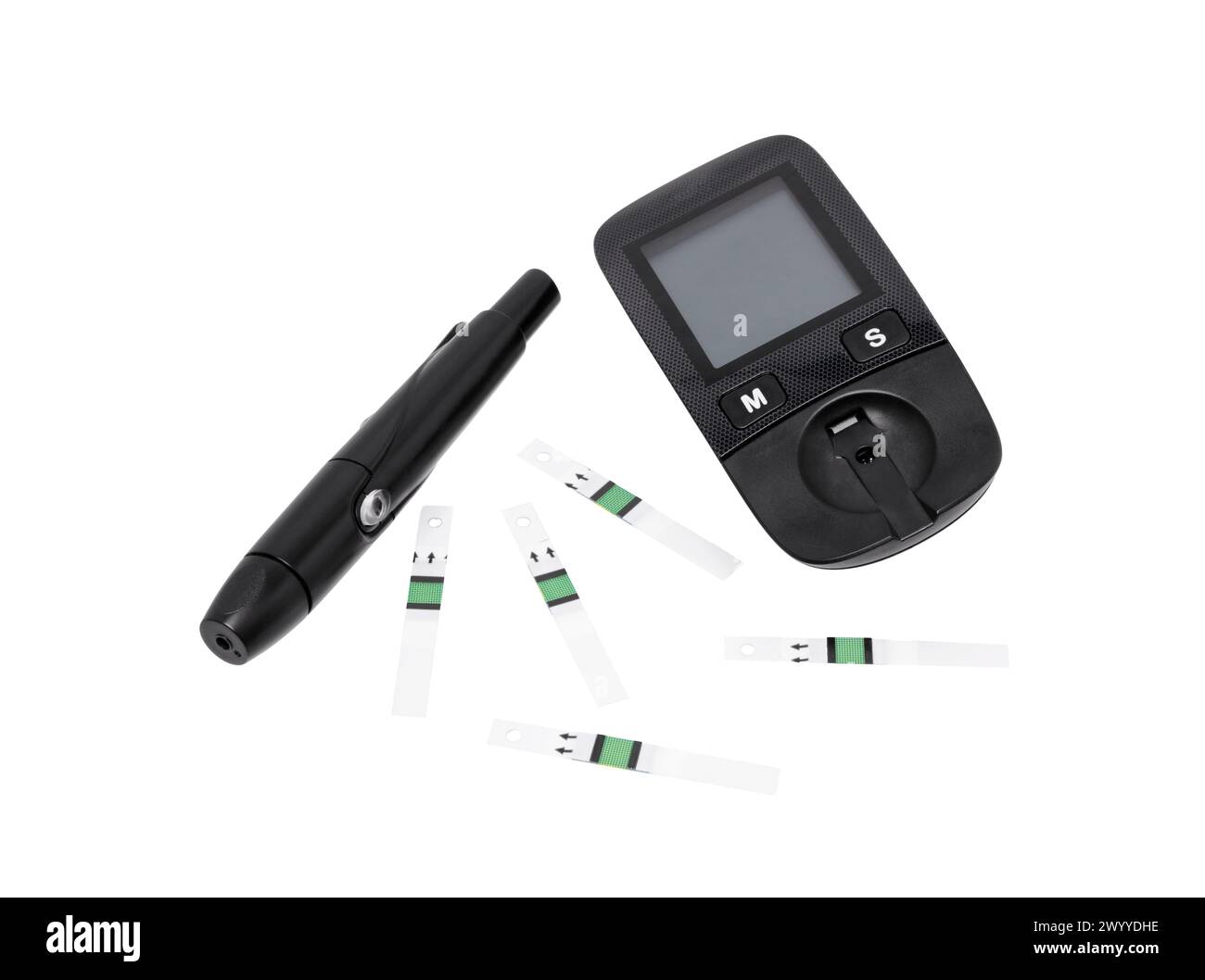 Glucose Meter Isolated On White Device For Measuring Glucose In The