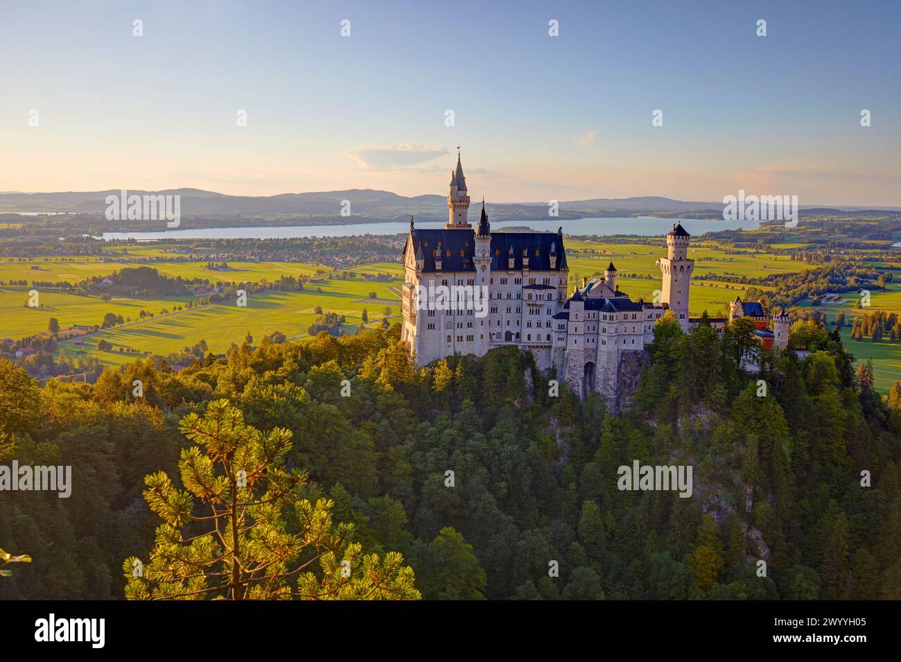 Neuschwanstein Castle in Bavaria, Germany Stock Photo