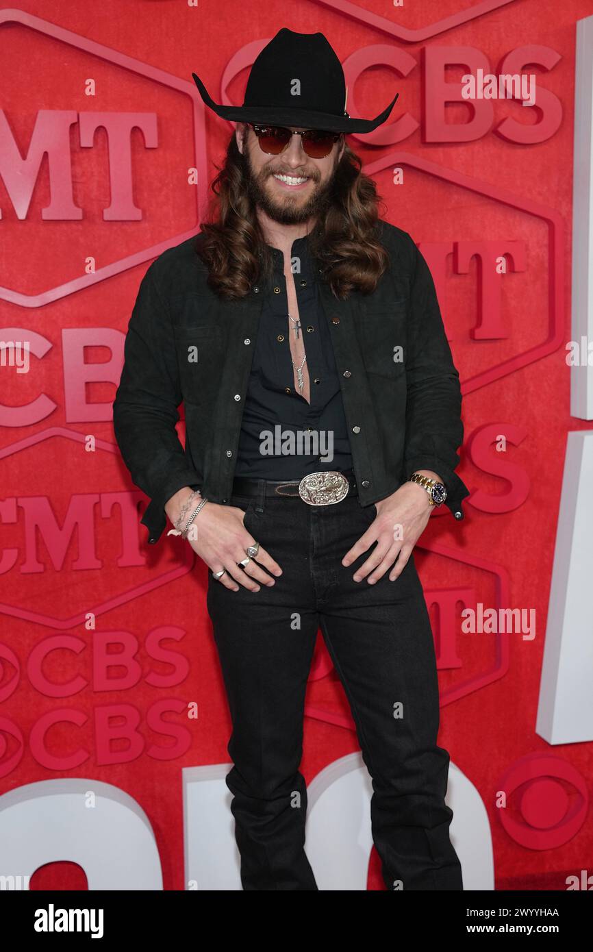 Warren Zeiders attends the 2025 CMT Music Awards at Moody Center on ...
