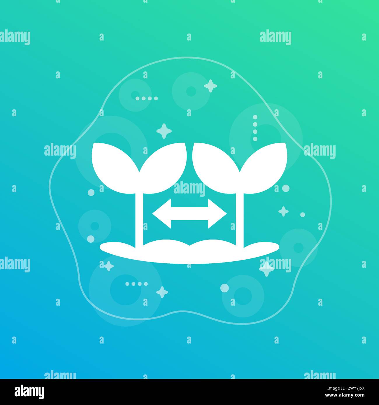 Plant density icon, vector design Stock Vector Image & Art - Alamy