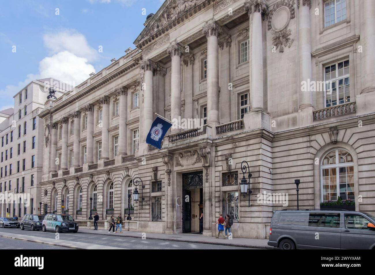 The Royal Automobile Club, private social and athletic club, Pall Mall, London SW1 Stock Photo