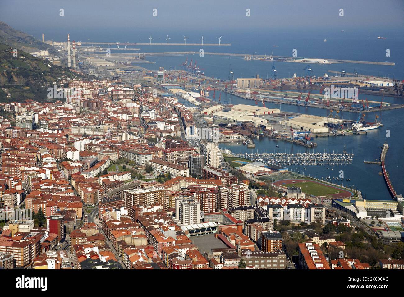 Santurtzi, Puerto de Bilbao, Biscay, Basque Country, Spain. Stock Photo
