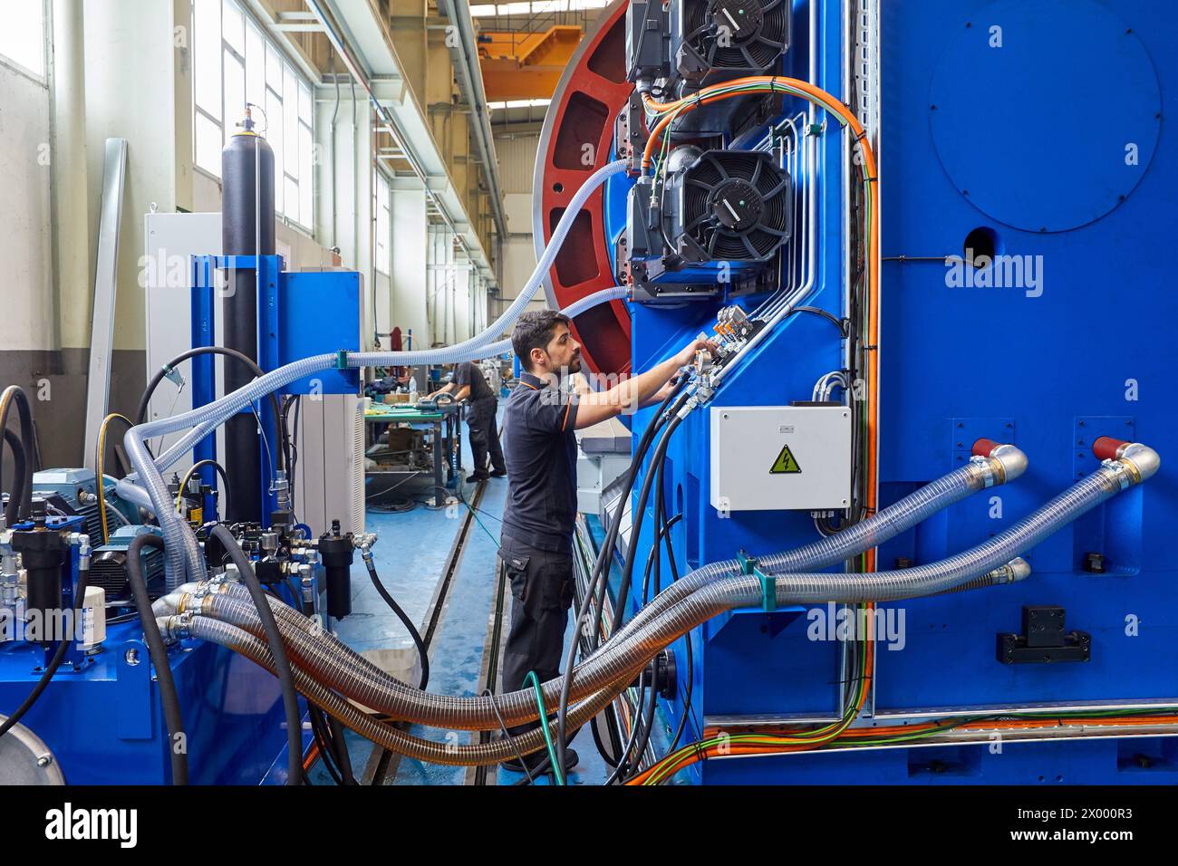 Manufacture and installation of machine tools hi-res stock photography ...