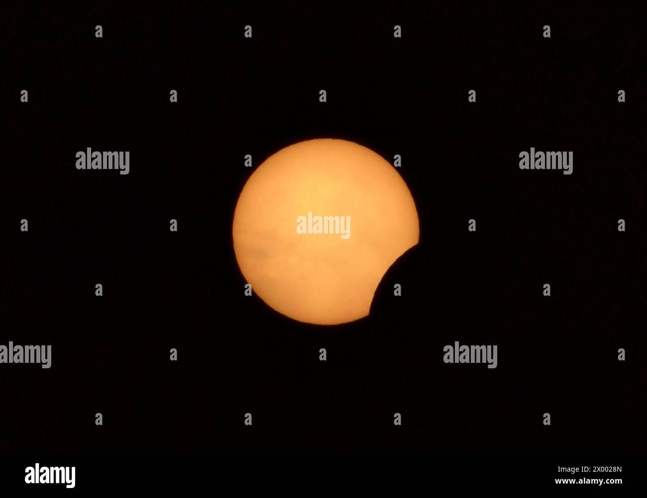 Naples, USA. 08th Apr, 2024. The 2024 North American Solar Eclipse as