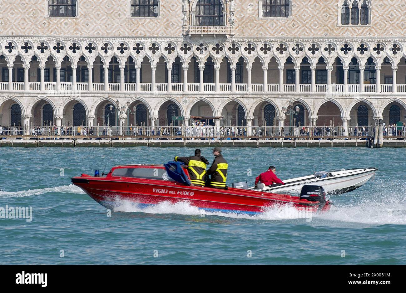 Venice cargo motorboat hi-res stock photography and images - Alamy