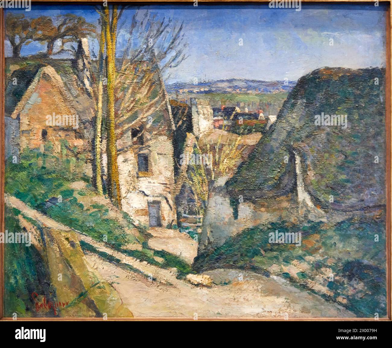 'La maison du pendu, Auvers-sur-Oise', 1873, Paul Cézanne, 1839-1906, Musée d'Orsay, Paris, France, Europe. Stock Photo