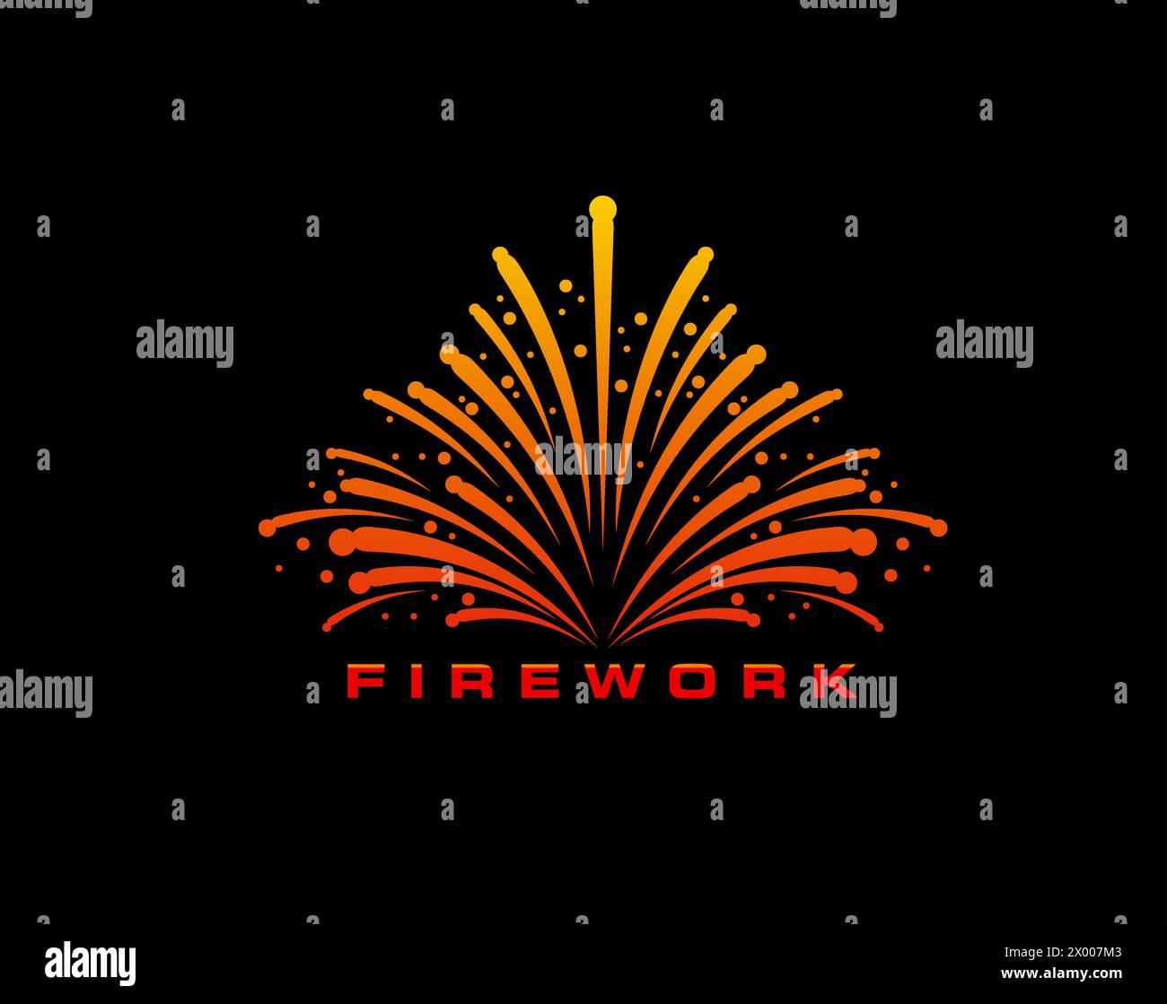 Carnival firework icon of event confetti for birthday, holiday and ...