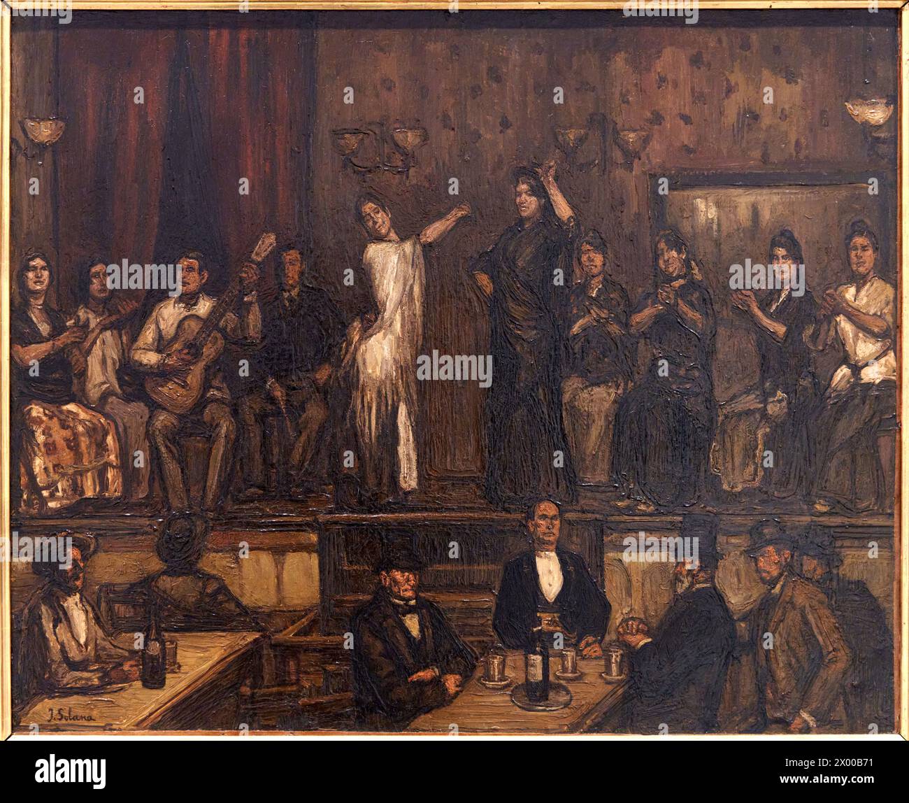 José GUTIÉRREZ SOLANA, Madrid, 1886 - 1945, Café cantante, ca. 1910- 1917,  Reina Sofia Museum, Madrid, Spain Stock Photo - Alamy
