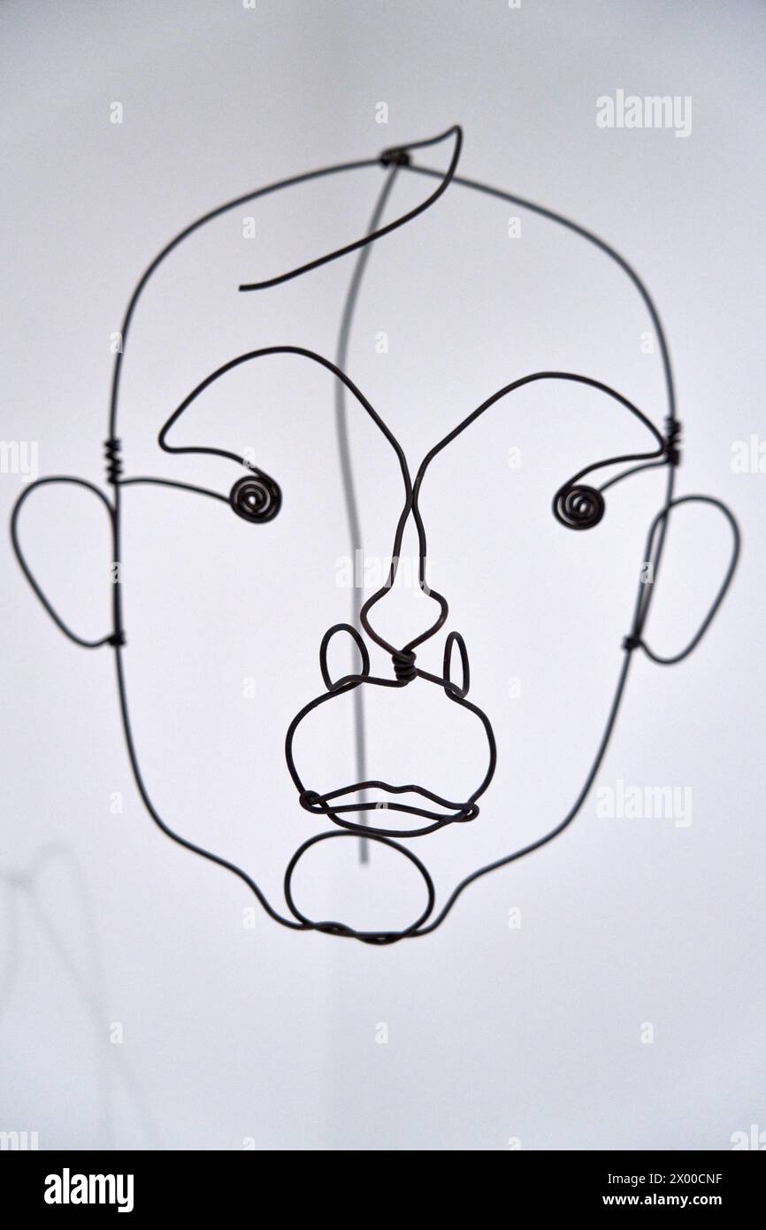 Portrait of Joan Miró, c.1930, Alexander Calder (1898-1976). Stock Photo