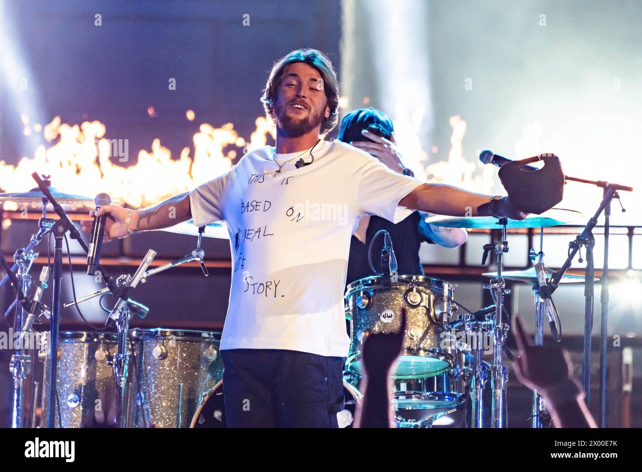 Austin, Texas, USA. 07th Apr, 2024. In this image released on April 07, 2024, Bailey Zimmerman performs on the 2024 CMT Music Awards stage on April 3, 2024, at the University of Texas at Austin in Austin, Texas. ( Credit: Amy Price/Image Space)/Alamy Live News Stock Photo