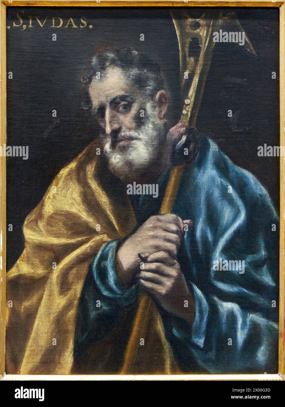 Domenikos Theotocopoulos, El Greco and Workshop, (Candia, Crete, 1541 - Toledo, 1614), Saint Jude Thaddeus the Apostle, c. 1608-1614, Fine Arts Museum, Museo Bellas Artes, Oviedo, Asturias, Spain. Stock Photo