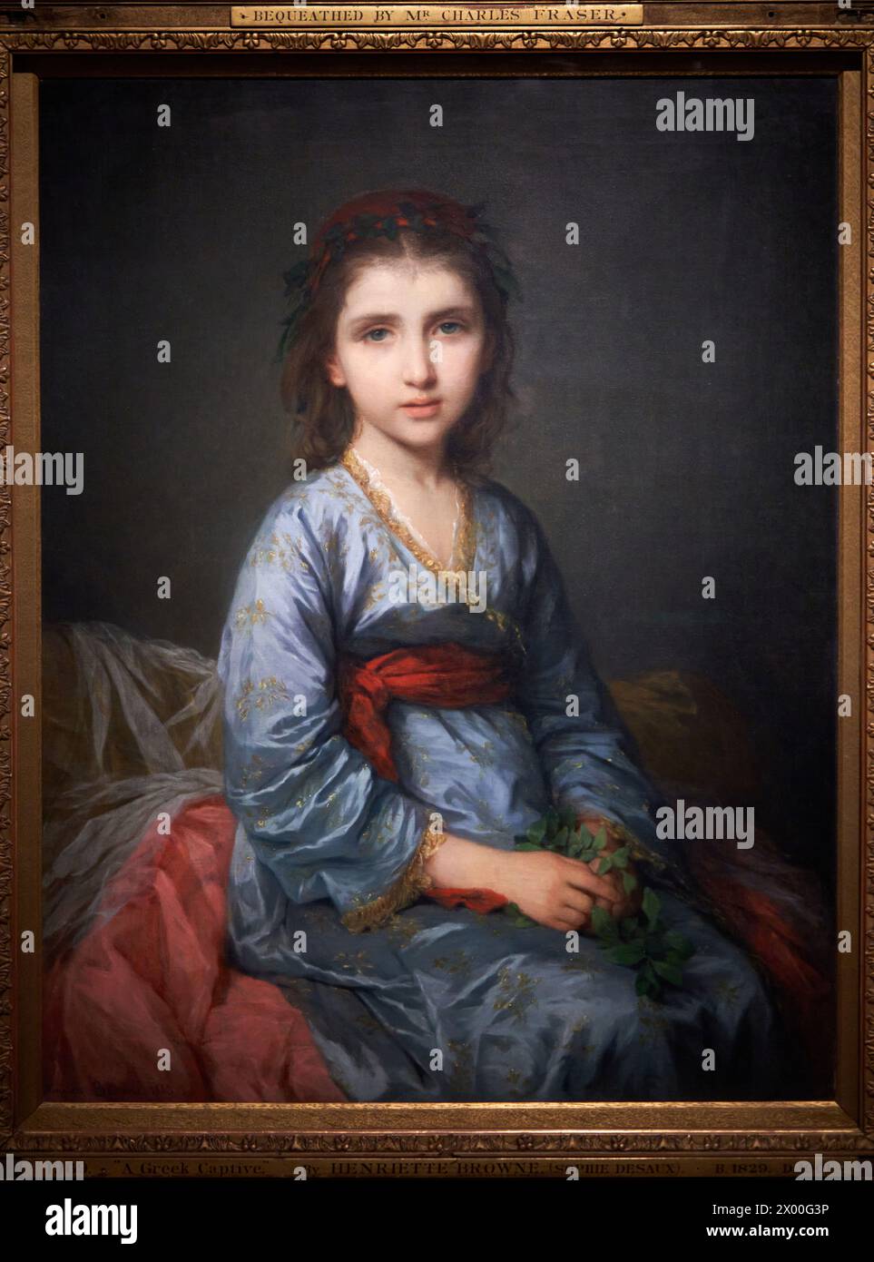 A Greek Captive, 1863, Henriette Browne (1829-1901). Stock Photo