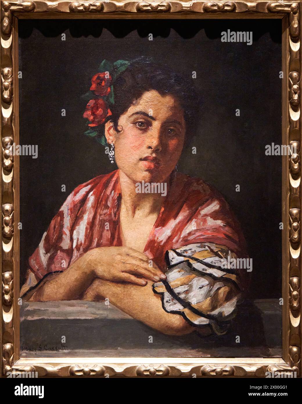 Spanish Girl leaning on a Window Sill, 1872, Mary Cassatt (18441926