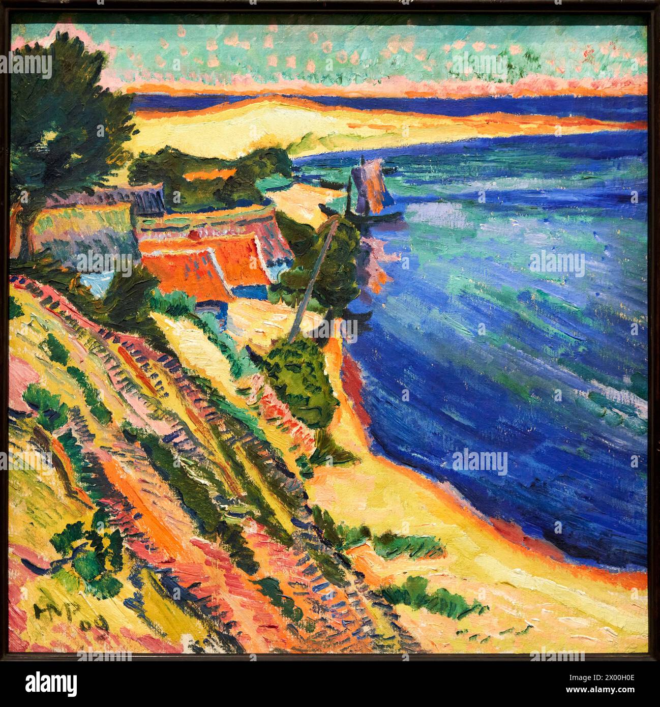 Max Pechstein, Zwickau, 1881-Berlín, 1955, Haff (Lagoon), 1909, Thyssen ...
