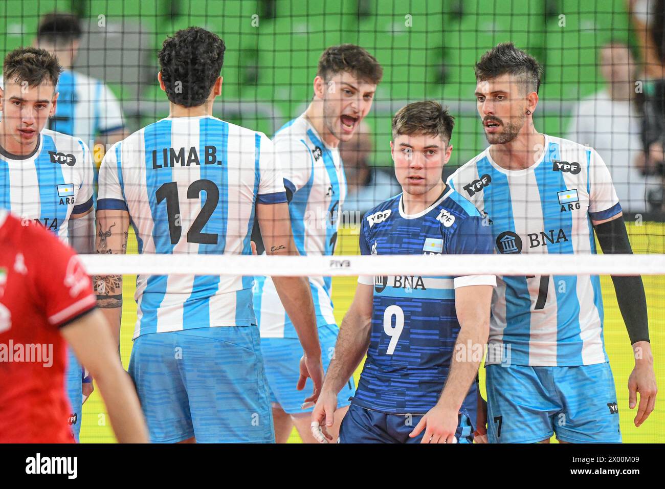 Luciano Vicentin, Facundo Conte, Santiago Danani, Bruno Lima (Argentina). Volleyball World Championship 2022. Stock Photo