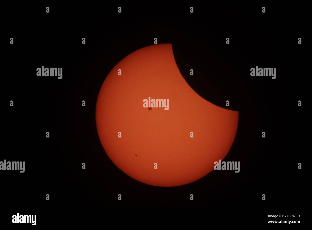 April 8 2024 great american total solar eclipse hires stock