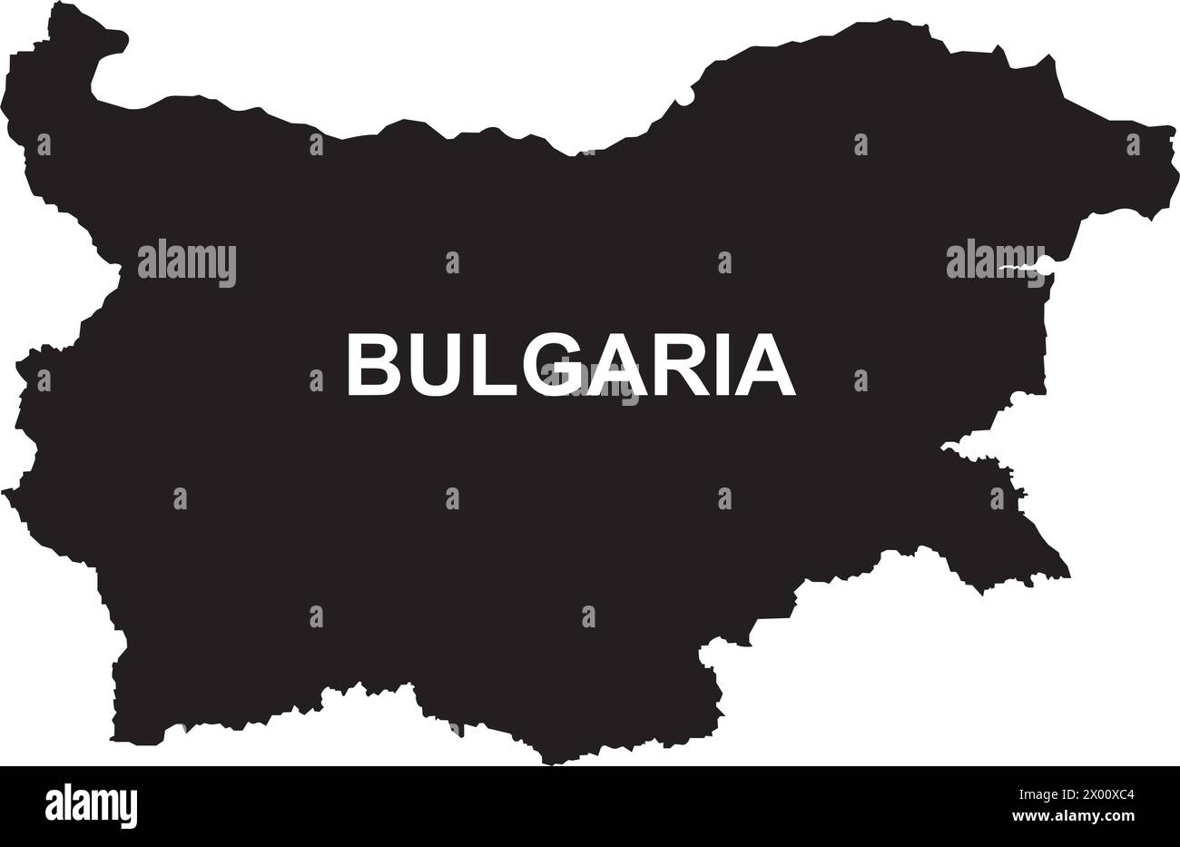 Bulgaria map icon vector illustration simple design Stock Vector