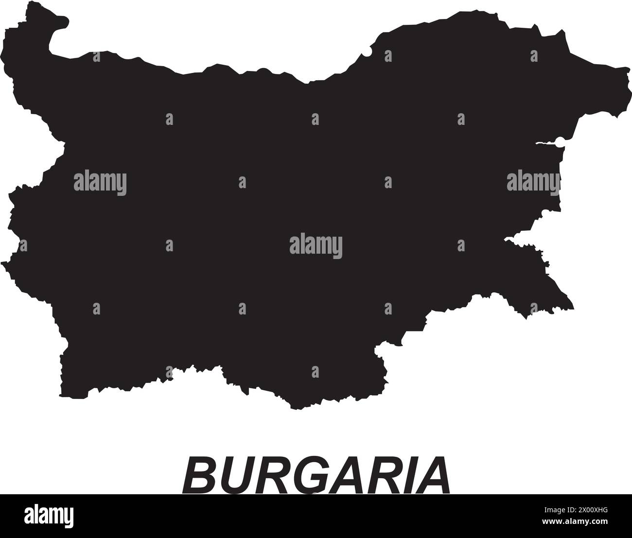Bulgaria map icon vector illustration symbol design Stock Vector Image ...