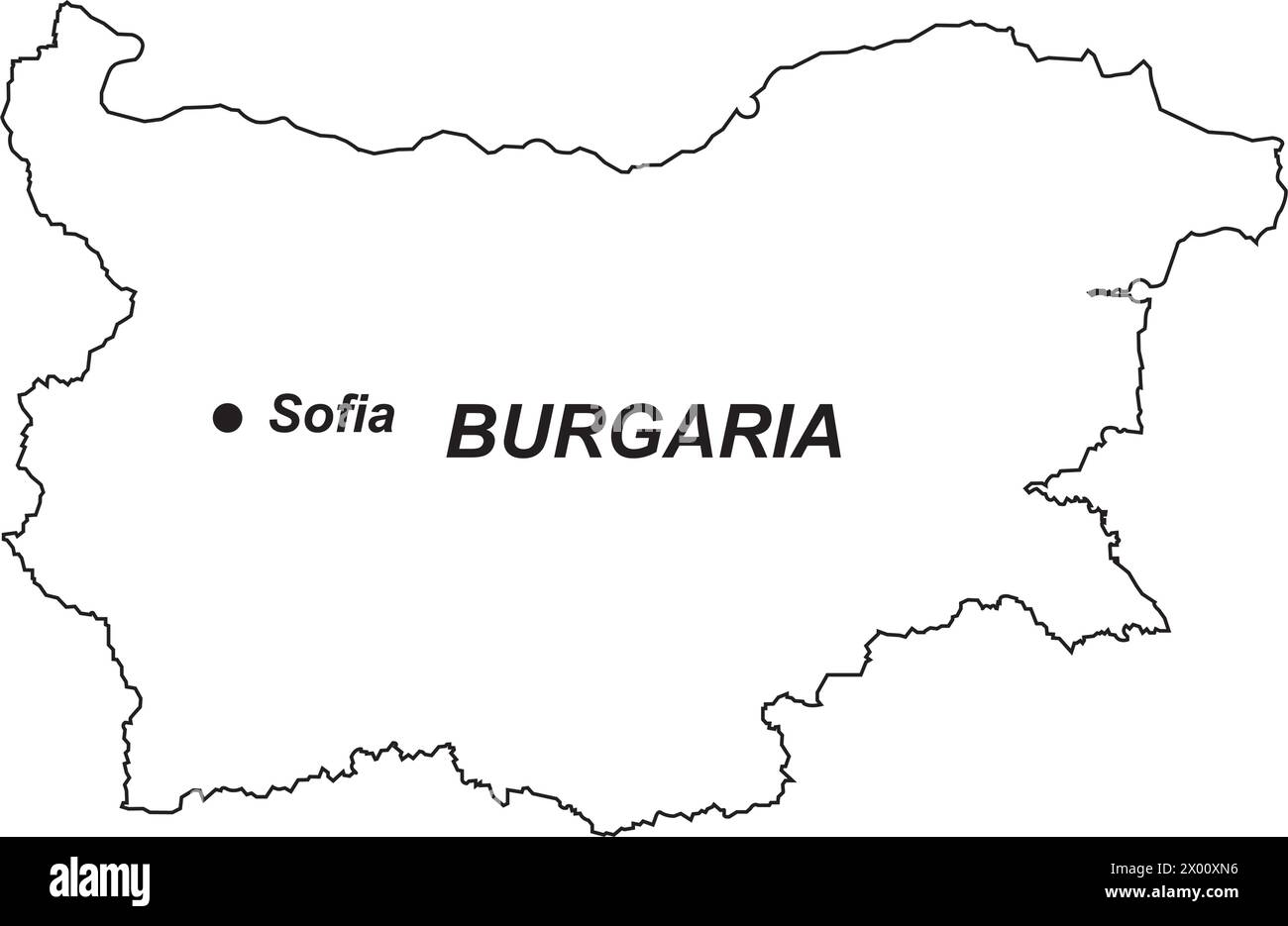 Bulgaria map icon vector illustration symbol design Stock Vector