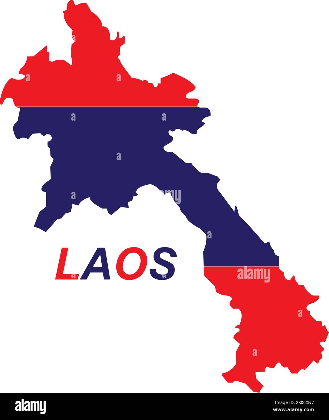 Laos country map icon vector illustration simple design Stock Vector ...