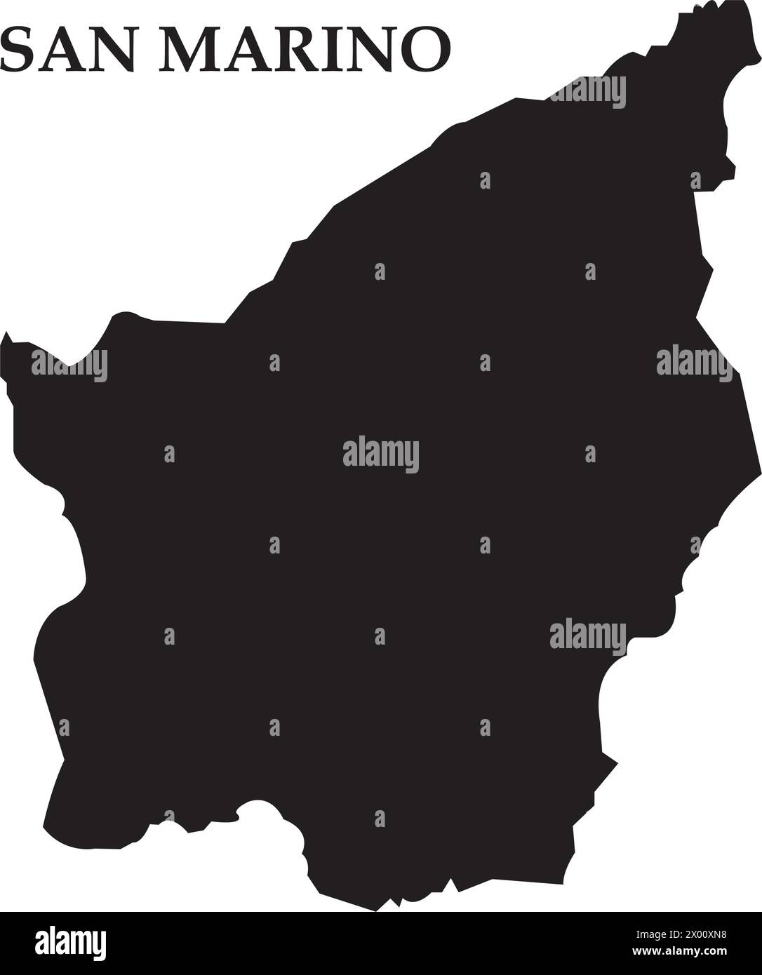 San Marino map logo vector illustration simple design Stock Vector ...