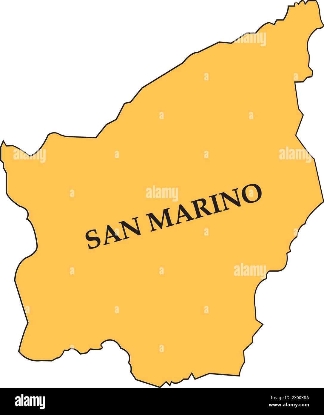 San Marino map logo vector illustration simple design Stock Vector ...
