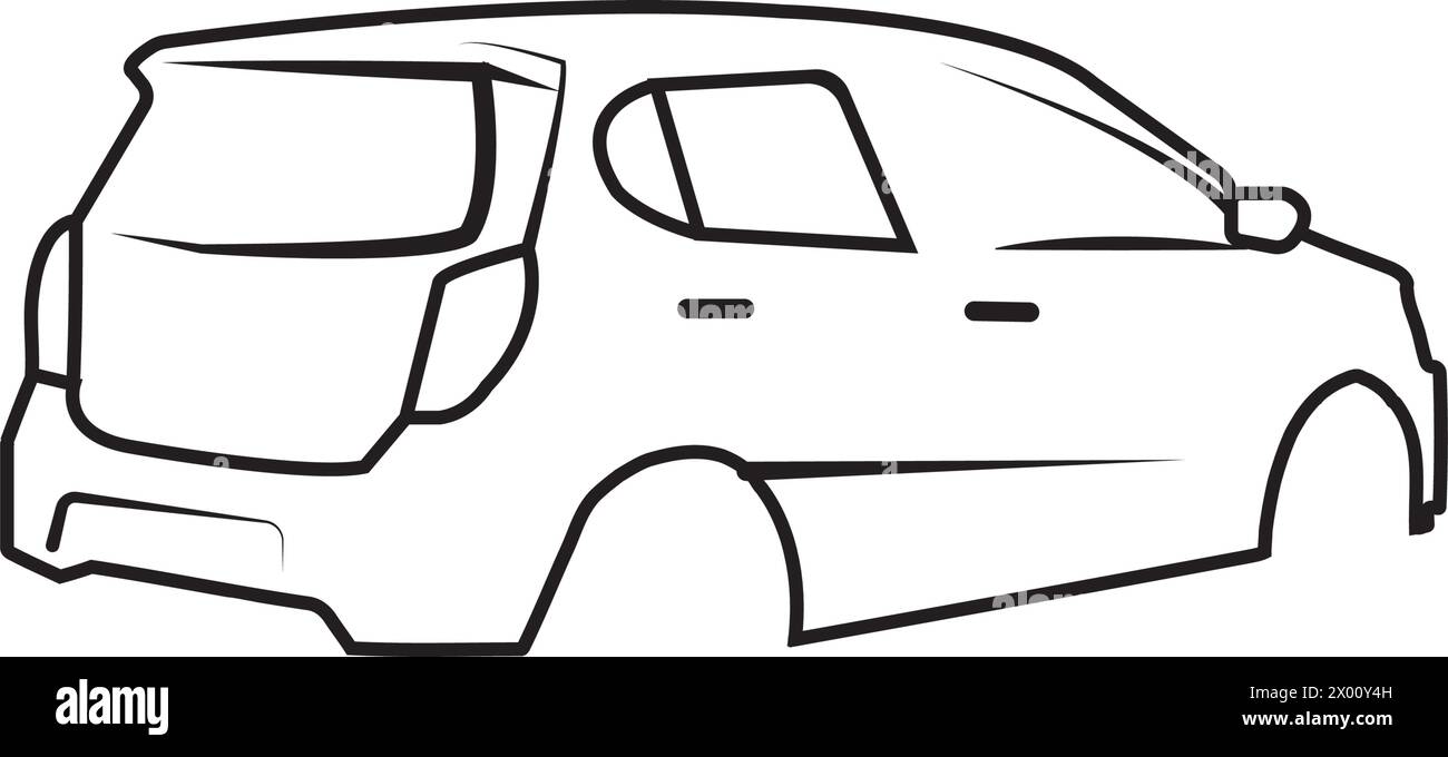 car skeleton icon vector illustration simple design Stock Vector Image