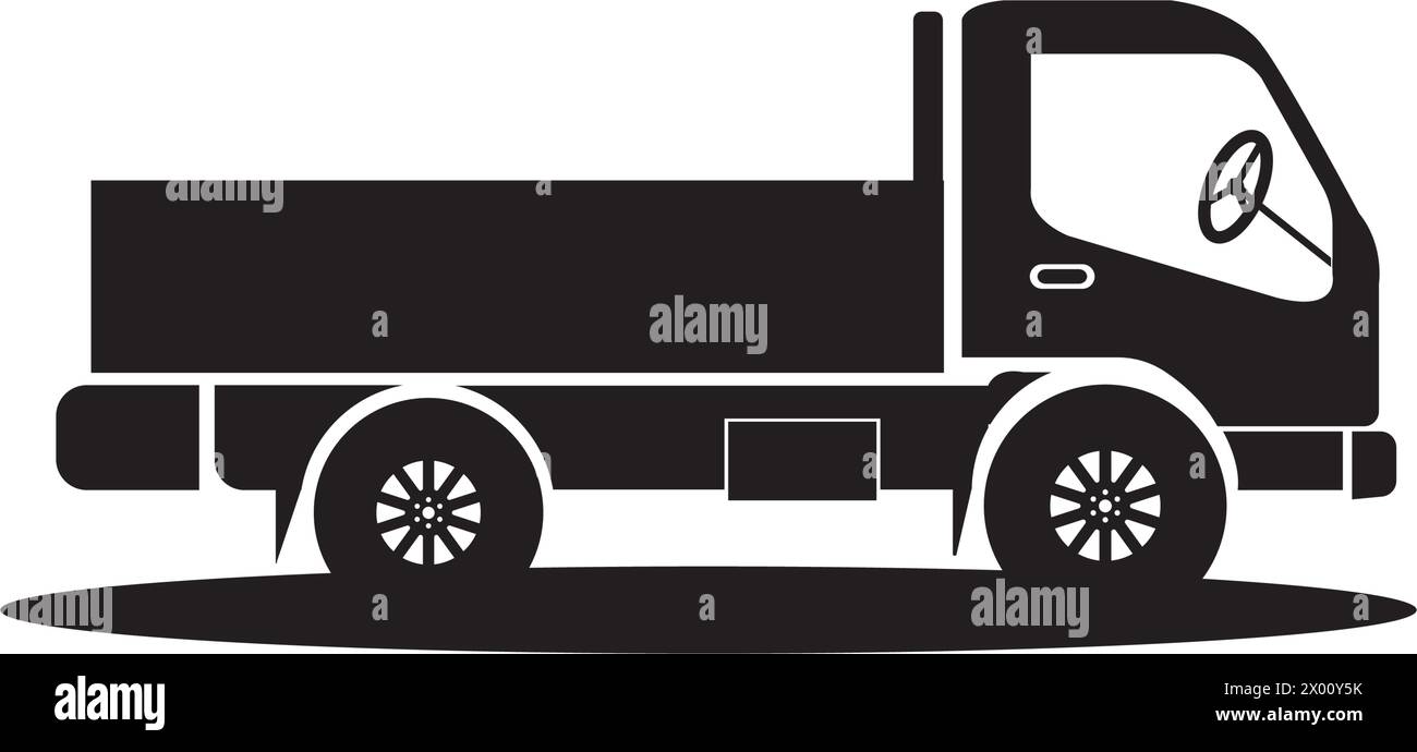 pickup truck icon vector illustration symbol design Stock Vector