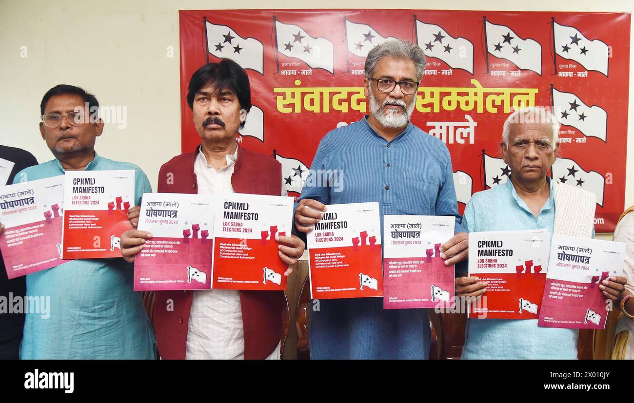 PATNA INDIA APRIL 8 CPI ML General Secretary Dipankar Bhattacharya patna-india-april-8-cpi-ml-general-secretary-dipankar-bhattacharya