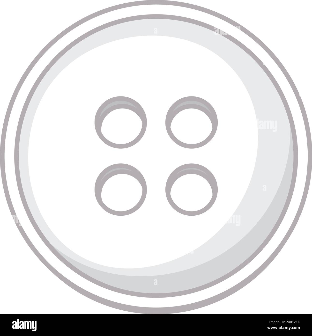 Simple vector graphic of a clothing button Stock Vector