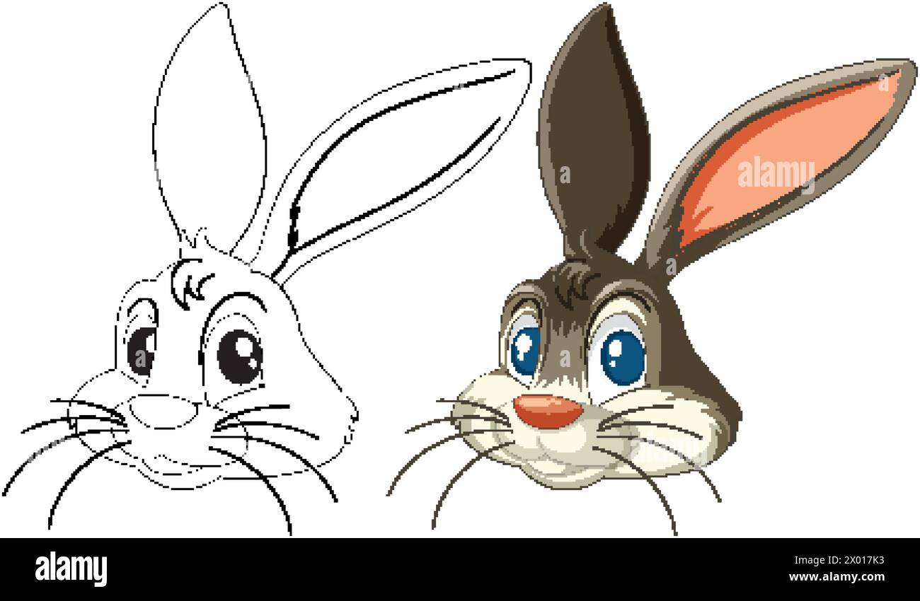 Animal two heads Stock Vector Images - Alamy