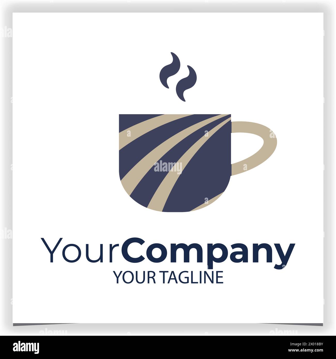 Vector abstract cup logo design template vector Stock Vector Image ...