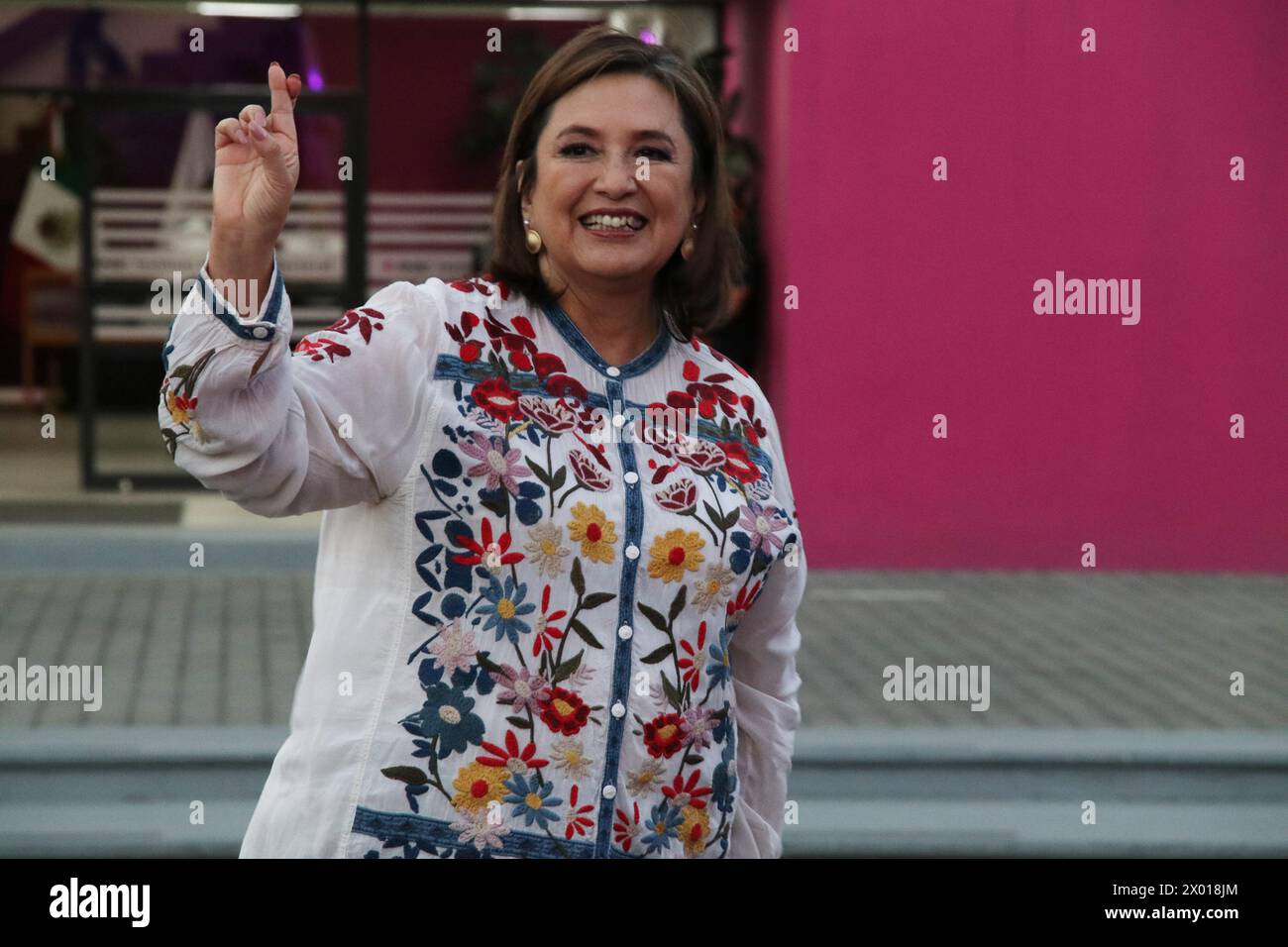 Xchitl Glvez Non Exclusive: April 6, 2024, Mexico City, Mexico: Xóchitl Gálvez