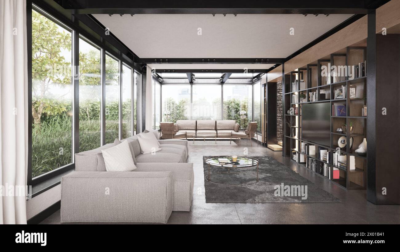 Wooden interior not living hi-res stock photography and images - Alamy
