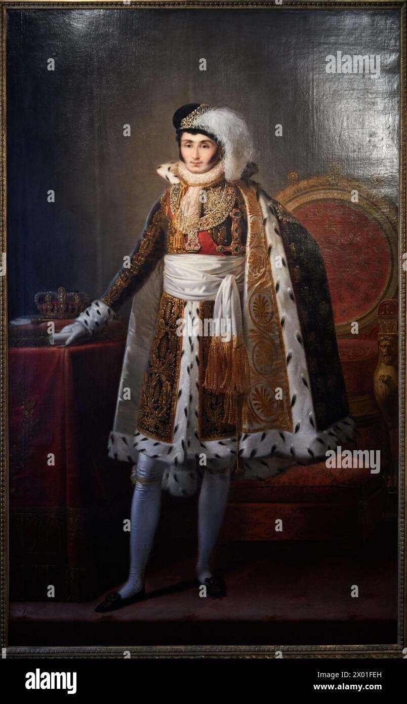 “Jérôme Bonaparte, King of Westphalia (1784-1860)”, 1809, François-Joseph Kinson, Musée de l’Armée, Hôtel National des Invalides, Paris, France Stock Photo