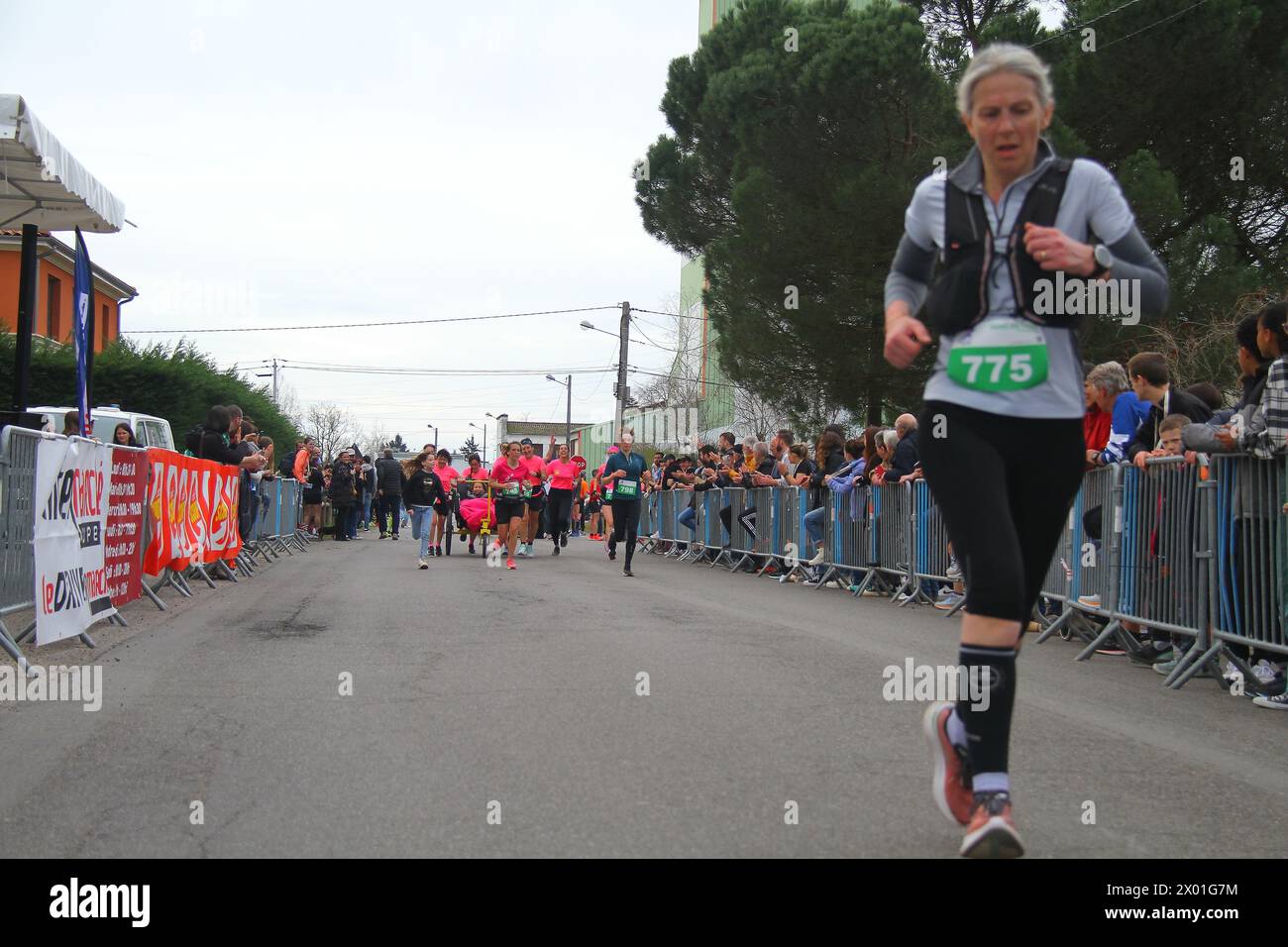 ★ Semi-Marathon & 10km de Feurs Loire (42) le 17 mars 2024 ★ La Foulée Forézienne ( Forez ) Semi de Feurs Stock Photo